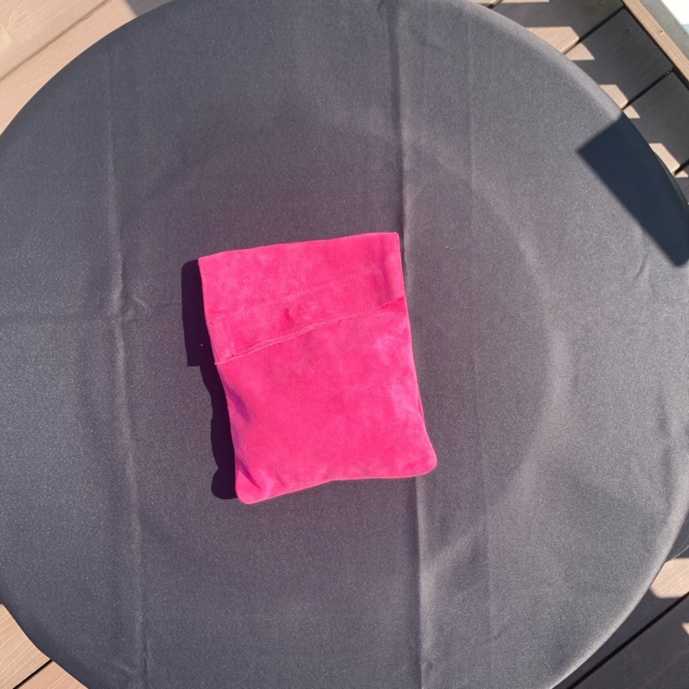 Pink Suede Pouch! 💞
